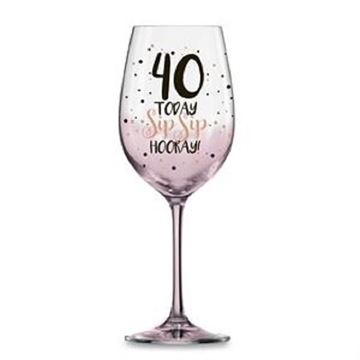 Picture of 40 pink sip sip w/glass