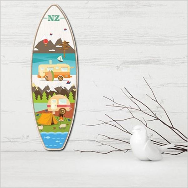 Picture of Surfboard art kiwi holiday