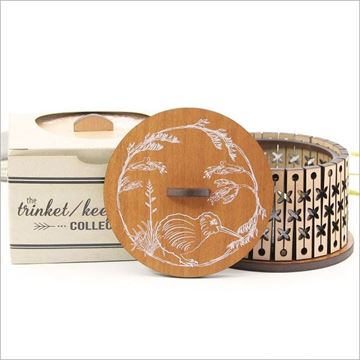 Picture of Round trinket box kiwi