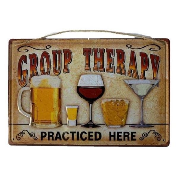 Picture of Group therapy metal art