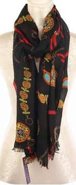 Picture of Black/gold ltalian scarf