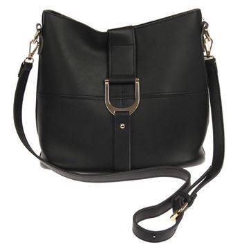 Picture of Black tote bag contrast strap