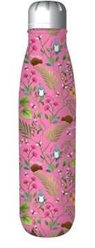 Picture of Drink bottle flowers pink