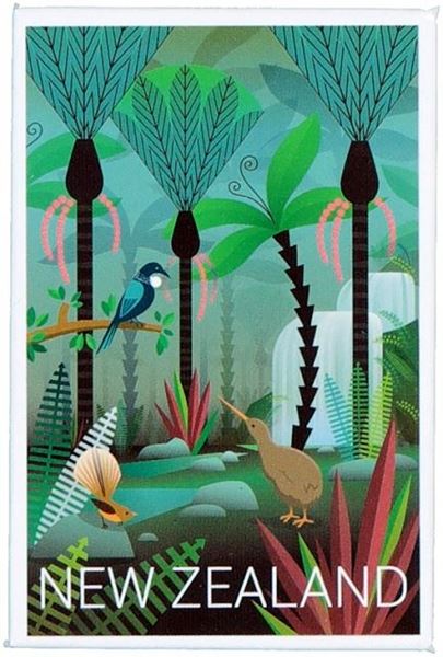Picture of Magnet metal birds/bush