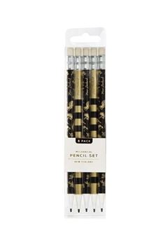 Picture of Mechanical pencil 5pk blk/gld