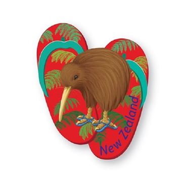 Picture of Magnet 3D kiwi jandals
