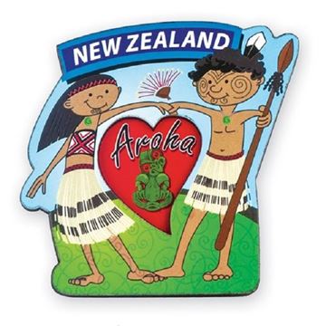 Picture of Magnet 3D maori boy/girl