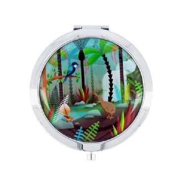 Picture of Pocket mirror birds/bush
