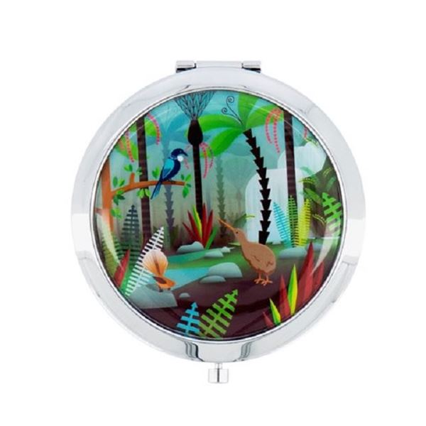 Picture of Pocket mirror birds/bush