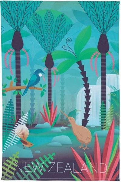 Picture of Tea towel birds/bush