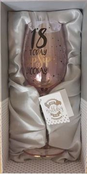 Picture of 18 pink sip sip hooray w/glass