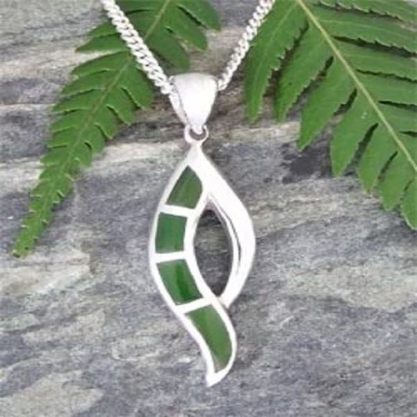 Picture of Greenstone silver pendant