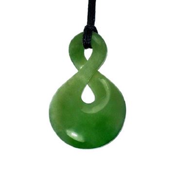 Picture of Jade pendant twist single