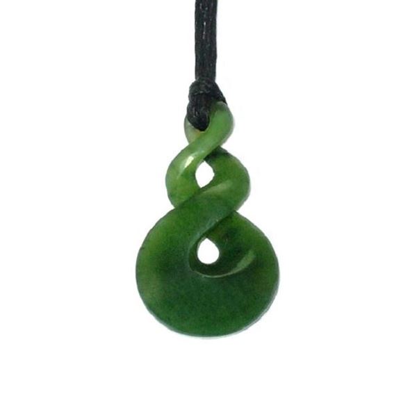 Picture of Jade double twist pendant