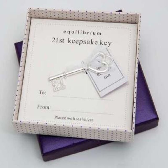 EQ 21st keepsake key Gift Shop Glenfield Souvenirs Kiwiana Gifts
