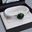 Picture of Greenstone silver round bangle