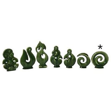 Picture of Mini spiral koru green