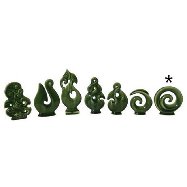 Picture of Mini spiral koru green
