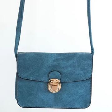 Picture of Blue buckle handy bag