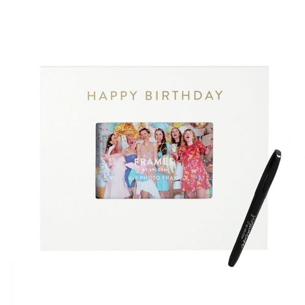 Picture of Happy birthday signature frame