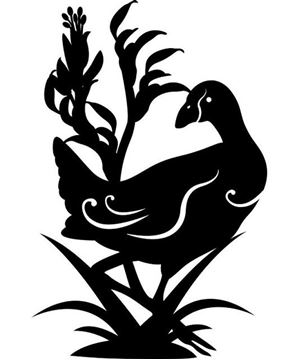 Picture of Pukeko wall art 60cm