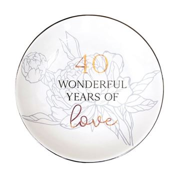 Picture of Anniversary 40th trinket plate