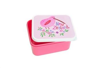 Picture of Lunch box kiwi/flowers pink
