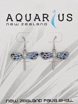 Picture of Paua dragonfly earrings