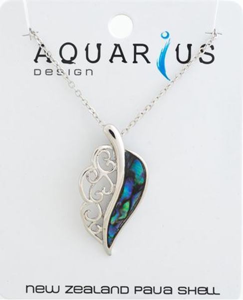 Picture of Paua leaf pendant