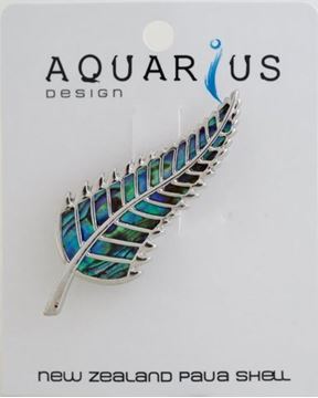 Picture of Paua fern brooch