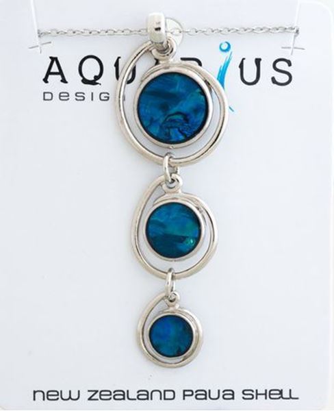 Picture of Paua 3 circle necklace