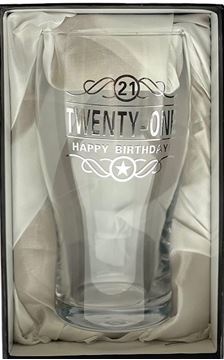 Picture of 21st beer glass