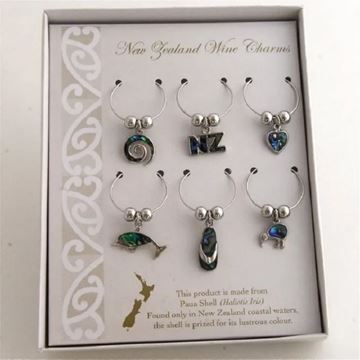 Picture of Paua wine charms