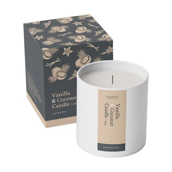 Candle vanilla/coconut Gift Shop Glenfield Souvenirs Kiwiana