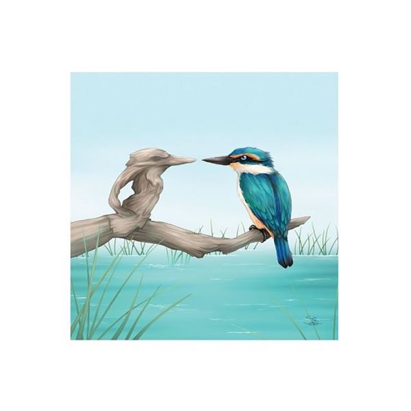 Picture of Tile 3D king fisher 15x15cm
