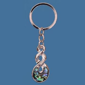 Picture of Paua double twist keyring