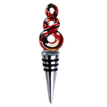 Picture of Red/black twist bottle stopper