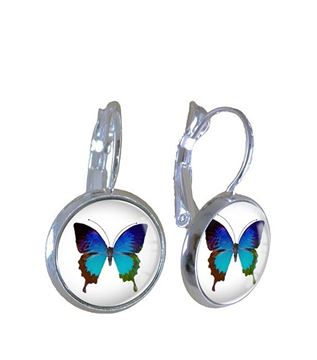 Picture of Blue butterfly earrings