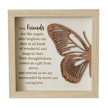 Picture of Friends butterfly plaque