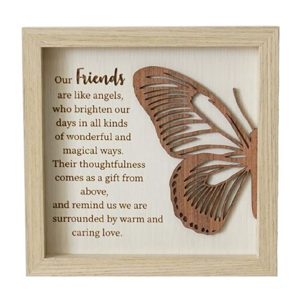 Picture of Friends butterfly plaque