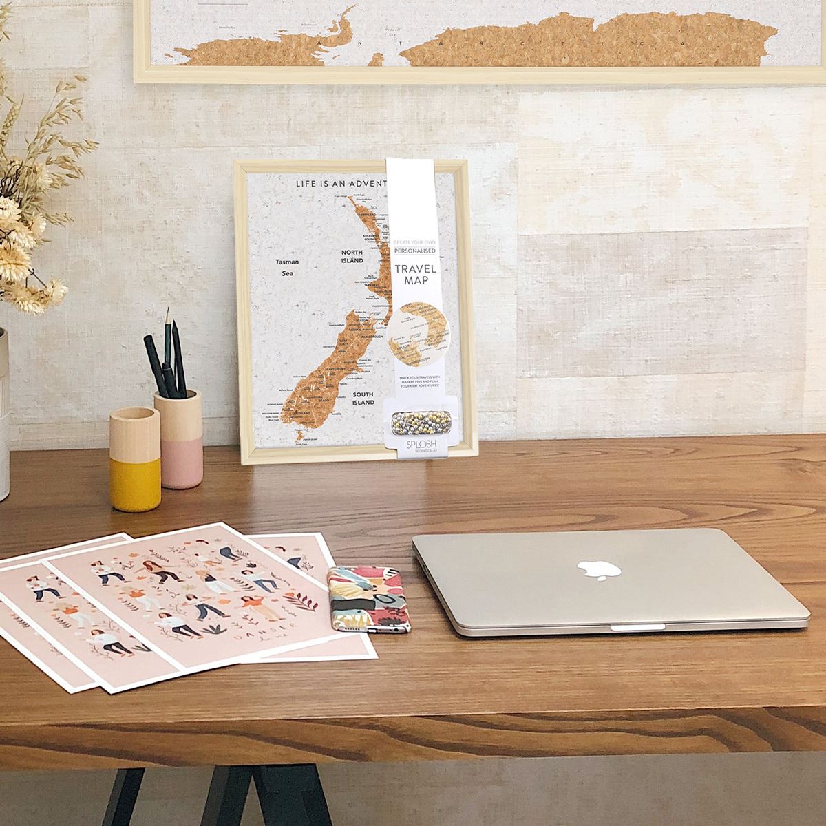 Travel board nz desk map Gift Shop Glenfield Souvenirs Kiwiana