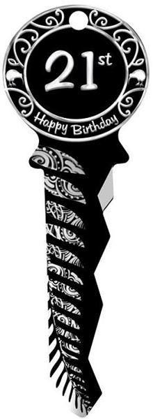 Picture of Wooden 21st key NZ