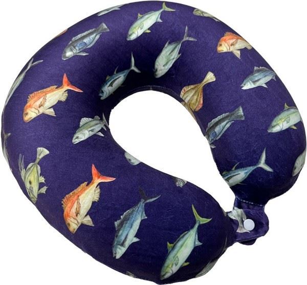 Neck pillow NZ fishing Gift Shop Glenfield Souvenirs Kiwiana
