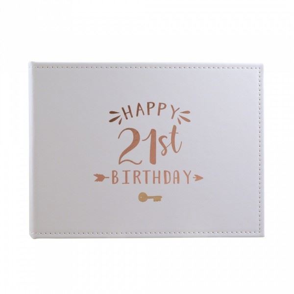 Picture of 21st birthday guest book