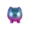 Picture of Aqua/Purple metallic piggy bank