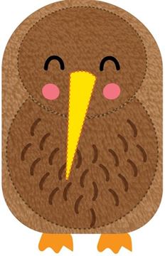 Picture of Kimi the kiwi fluffy notebook