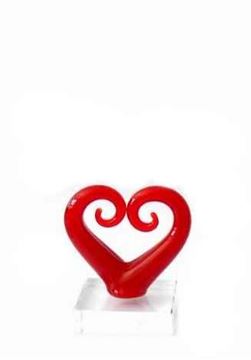 Picture of Koru heart red mini