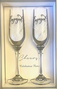 Picture of Engaged glass flute set