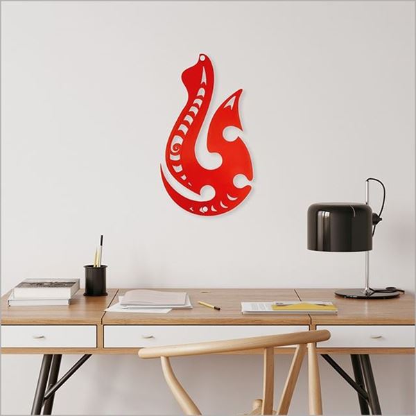 Picture of Hei matau satin red