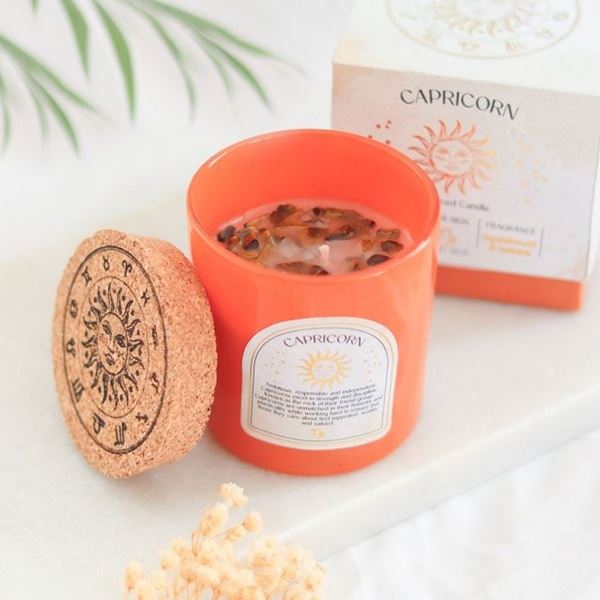 Picture of Capricorn gemstone candle